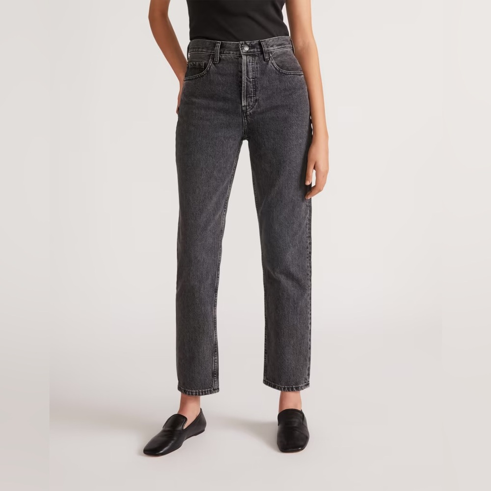 Everlane the 90’s cheeky black straight leg Jean size 27